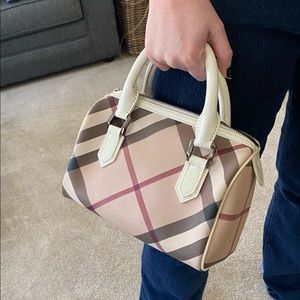 Burberry Nova Check PVC Leather Small Tote